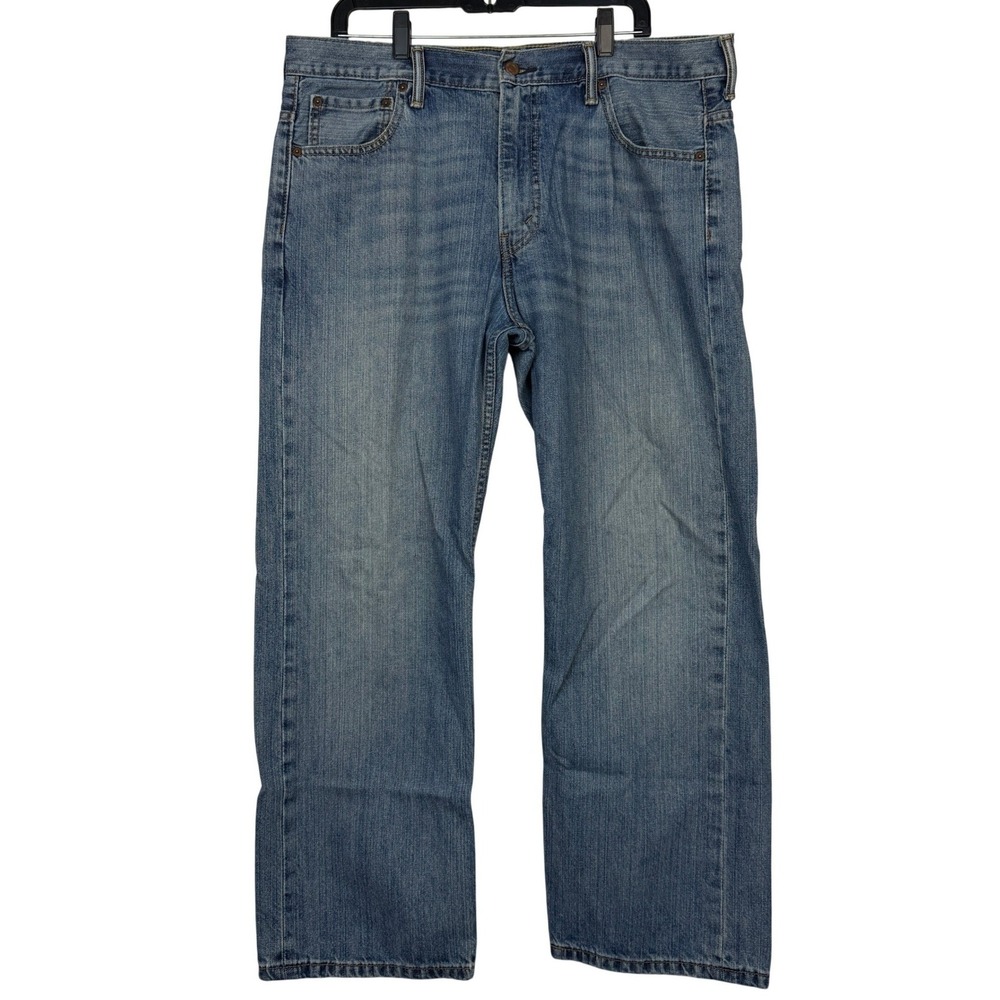 Levis 569 Loose Straight Jeans Mens 36x30 Cotton Baggy Wide Leg Y2K Blue